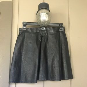 New American Eagle AE AEO Black Leather Skirt NWOT